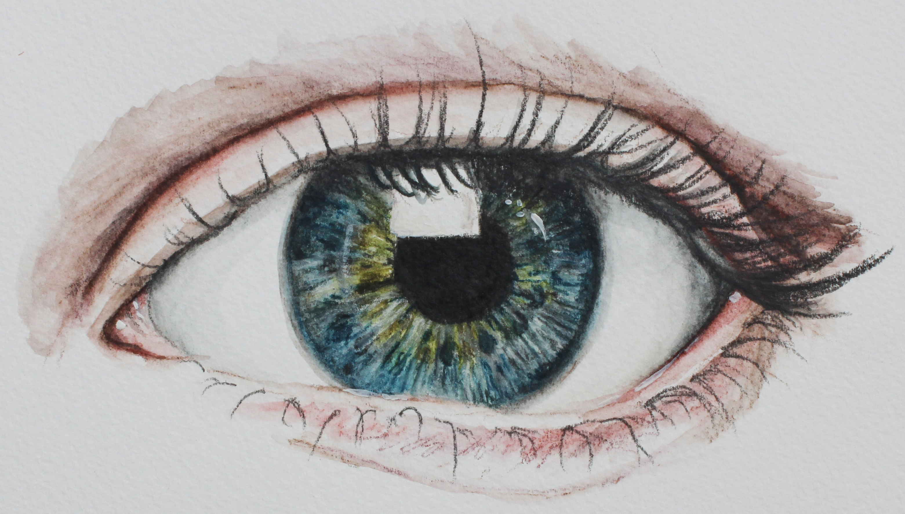 如何用石墨笔画一只眼睛