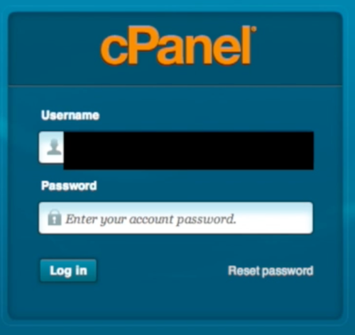 登录Cpanel