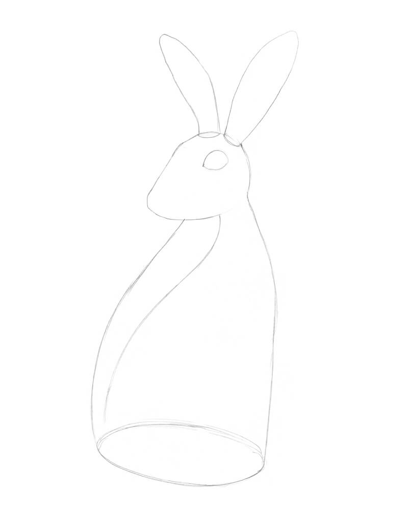兔子身体的基本轮廓