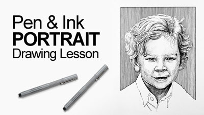钢笔和墨水肖像的教训