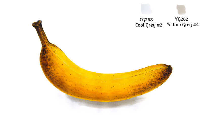 添加投影下香蕉