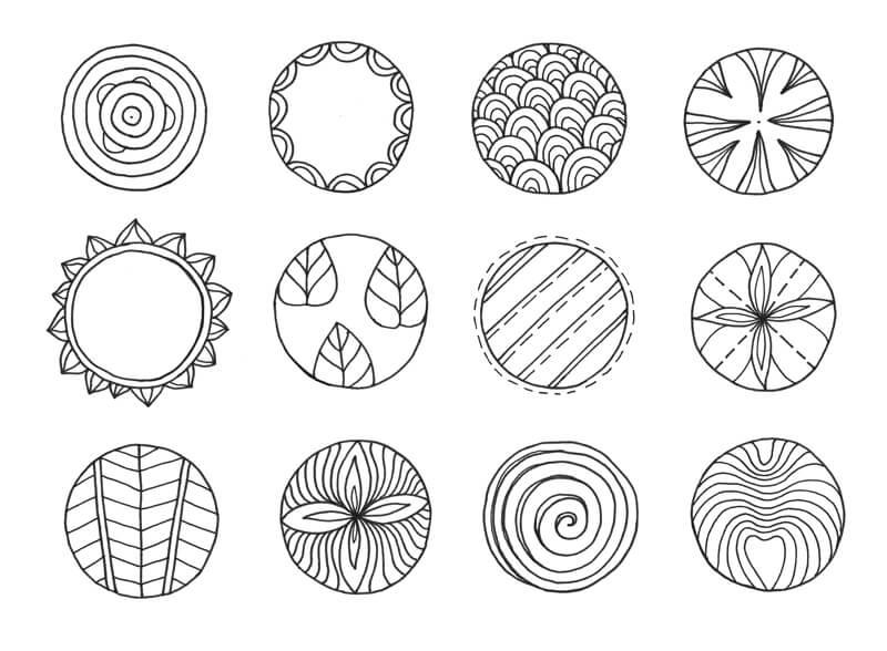 圆圈图案——冥想涂鸦
