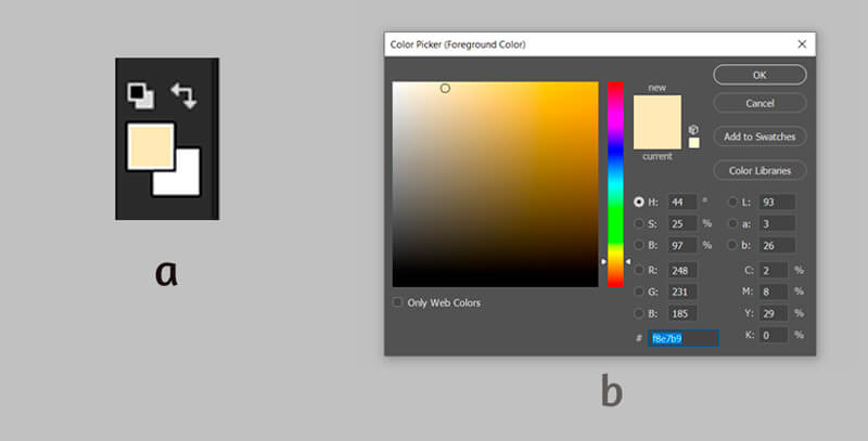 为数字增强图像选择背景颜色