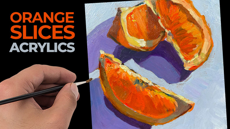 Acrylic绘画课-Orange切片