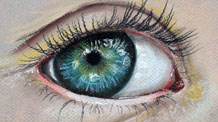 如何用彩笔画一只眼睛吗