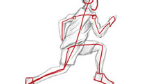 如何画一个跑步的人